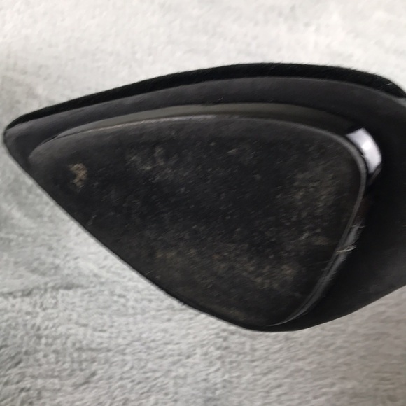 Jeffrey Campbell Black Suede & Leather Solitaire Heels Size 7 - Picture 9 of 13